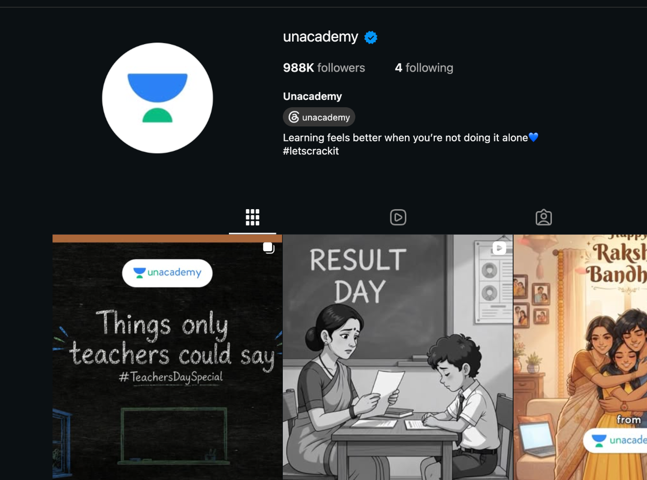 Unacademy case study result by Social Chanakya